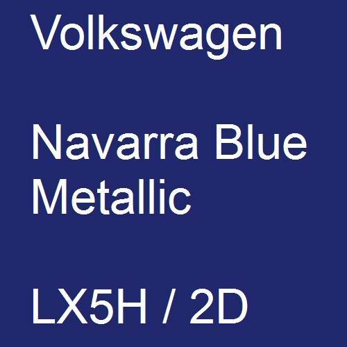 Volkswagen, Navarra Blue Metallic, LX5H / 2D.